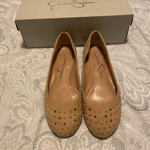 Jessica Simpson Jeweled Flats